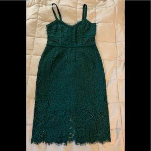 Emerald green dress